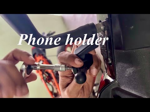 Bobo BM4 pro Mobile Holder Installation on a scooter.