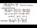 Calculus Integration Partial Fractions 5 Of 16 Case 3 Distinct Quadratic Factors
