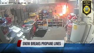 Snow breaks propane line in Council, Idaho