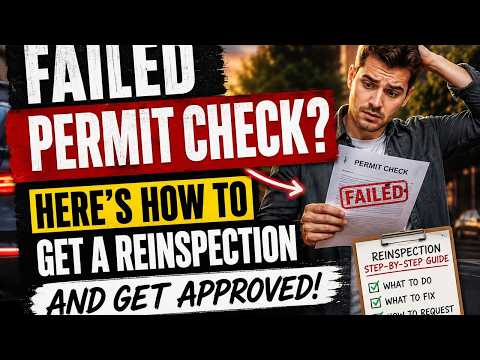 How to request a reinspection after a failed permit check