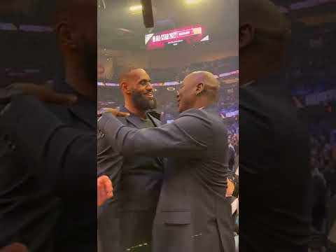 LeBron & MJ Share a Moment ❤