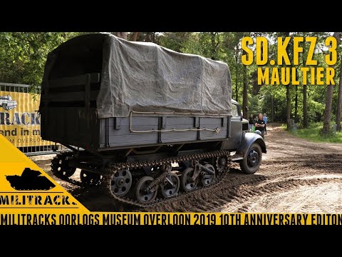 Offroading with the Sd.Kfz. 3 Maultier at Militracks 2019.