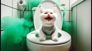 🏰💚😼 Dad Cat & Kitten: CRAZY Quests! 🏰🐱🍔🎮⚡ | Fun & Chaos! 😂🔥#cat #cattales #catfunny #animation