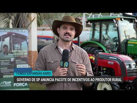 Governo de São Paulo anuncia pacote de incentivos ao produtor rural