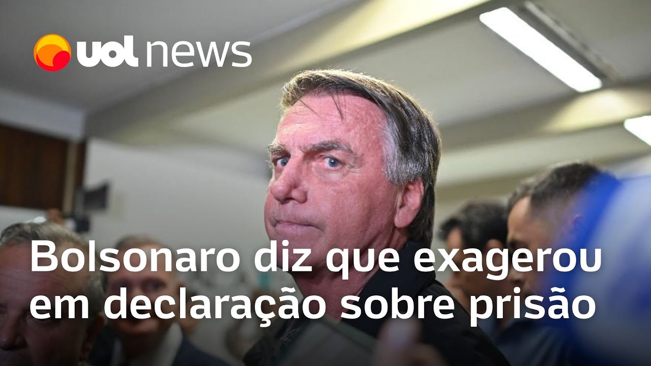 Bolsonaro diz que exagerou ao falar que 'cagou' para prisão após denúncia da PGR