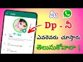 Who viewed My WhatsApp Dp Profile picture Whats App Profile photo Dp Tricks Telugu Tech Central