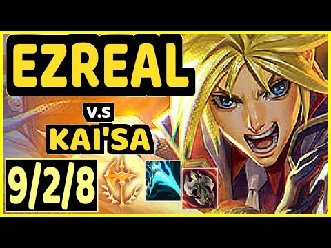 EZREAL vs KAI'SA - 9/2/8 KDA BOTTOM ADC GAMEPLAY - BR Ranked MASTER