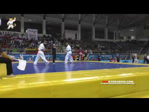 WKO EC 2016, 1 round +85 Levan Verulidze (Georgia, aka) - Francesc Xavier Gomez (Andora)