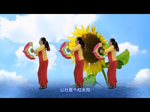 经典老歌《社员都是向阳花》百听不厌，熟悉的旋律倍感亲切【龙门小红广场舞】