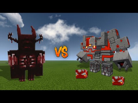 BULKY WARDEN vs MINECRAFT DUNGEONS BOSSES - Minecraft PE