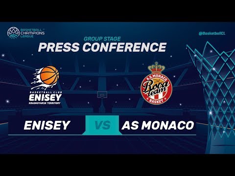 Enisey Krasnoyarsk v AS Monaco - Press Conference - Basketball Champions League 2017-18