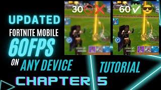 (v28.02 UPDATED✅ )  How to get 60FPS on Fortnite Mobile on any device