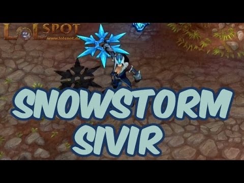 ★ LoL: Snowstorm Sivir - Skin Spotlight [PBE, Pre-Release] | LoLSpot.de