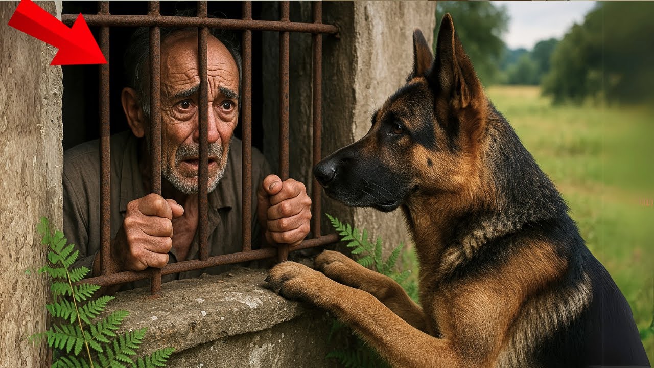 Pastor alemão de rua encontra idoso preso no porão — o que acontece depois choca a todos!