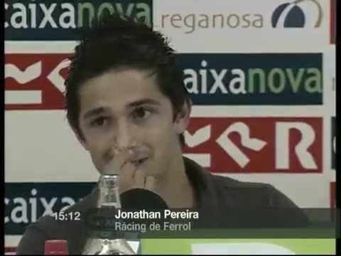 Hat-trick de jonathan pereira con el racing de  ferrol