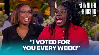 Leslie Jones Fangirls Over Jennifer Hudson and They Break into Song!