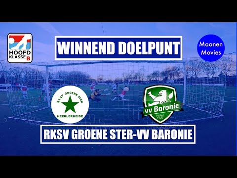 Winnend doelpunt bij RKSV Groene Ster-VV Baronie 09-12-2018