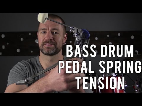 BASS DRUM PEDAL SPRING TENSION