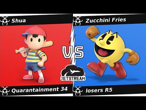Quarantainment 34 losers R5 - Shua (Ness) Vs. Zucchini Fries (Pac Man) Smash Ultimate - SSBU