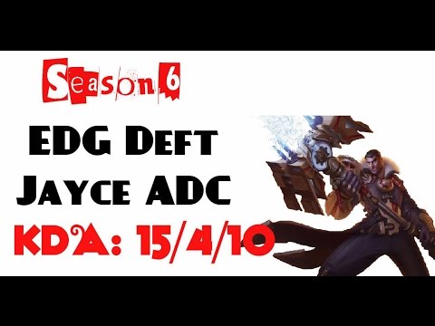 Korea Challenger LOL - EDG Deft - Jayce ADC (Mar 19, 2016)