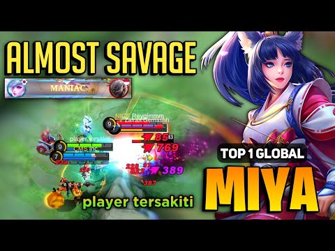 RIP SAVAGE! Miya Goldlane Gameplay [ Top 1 Global Miya Best Build ] By player tersakiti - MLBB