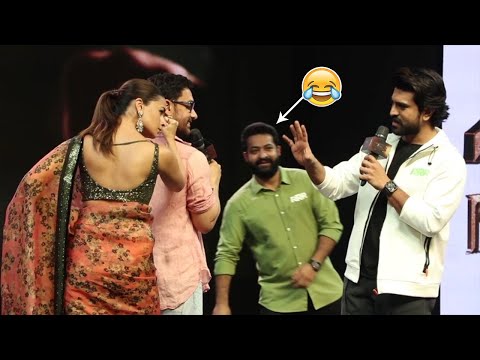 Ram Charan Making Hilarious Fun With Alia Bhatt | RRR | NTR | Manastars