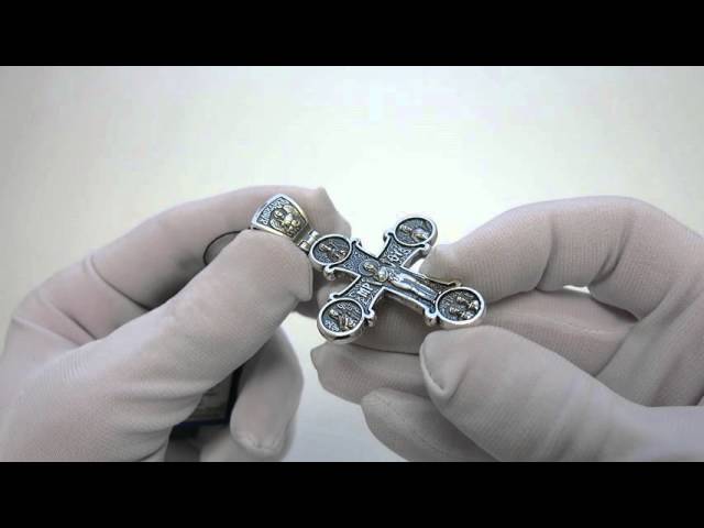 Срібний хрестик "Київський" ВКХ135 Відео огляд
