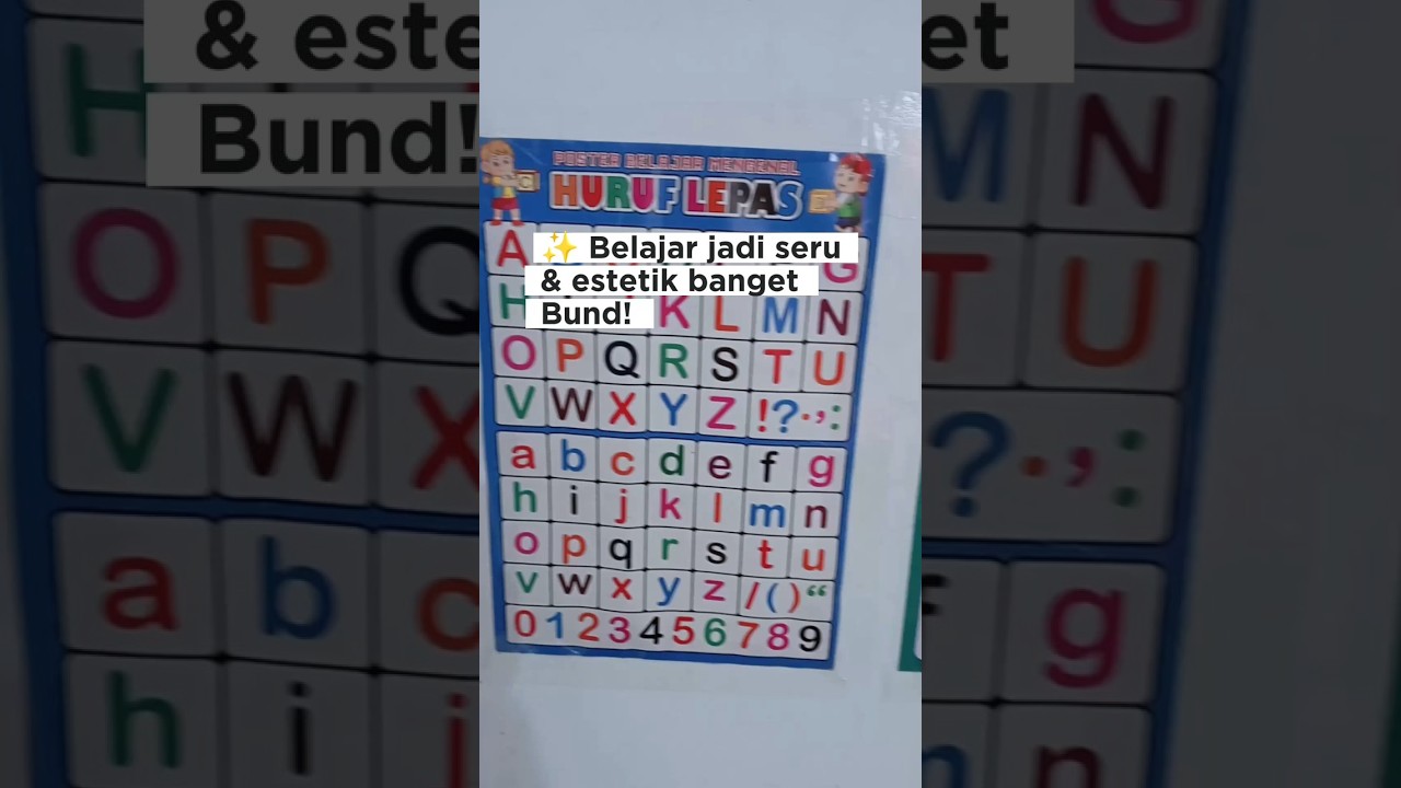 Bunda WAJIB Punya! Poster Edukasi Anak Lengkap Murah & Estetik#reviewproduk #shopeehaul #shopeefinds