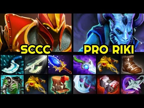 SCCC Mid Dragon Knight vs Full Slotted Riki - China Server Top Ranked Battle 7.27 Dota 2