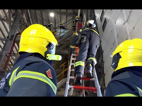 Pokazna vežba gašenja požara i evakuacije povređenih lica u Srbija Ziđin Majning