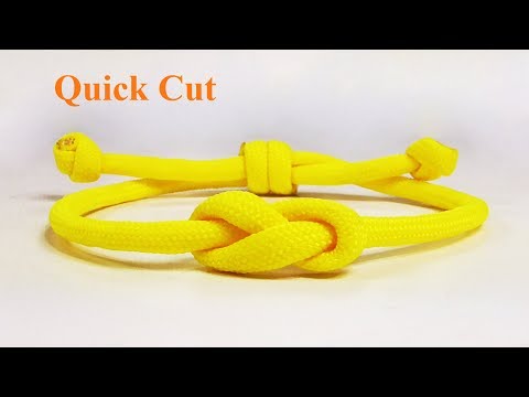 Easy Infinity Friendship Paracord Bracelet With Adjustable Sliding Knot Closure