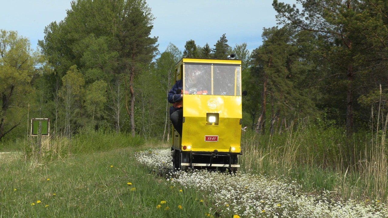 Сaмодельная узкоколейная электродрезина СС-01 / Selfmade narrow gauge electric railcar SS-01