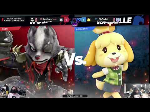 Flynn's Arcade 045 Winners Quarters - CF | Surehyper (Wolf) Vs. CF | PikPocket (Isabelle) SSBU
