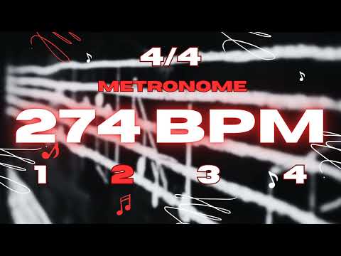 274 BPM - 4/4 Metronome