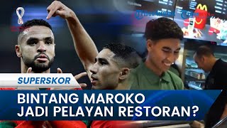 PIALA DUNIA - Jelang Semifinal, Bintang Maroko Jadi Pelayan Restoran?