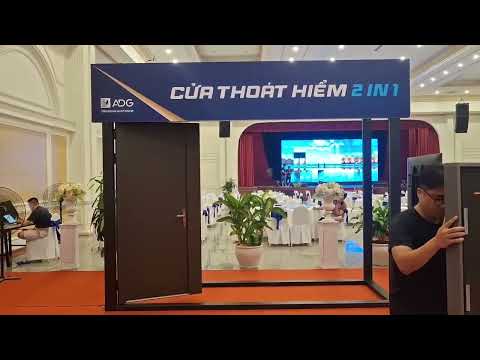 Cửa cuốn thoát hiểm 2 in 1