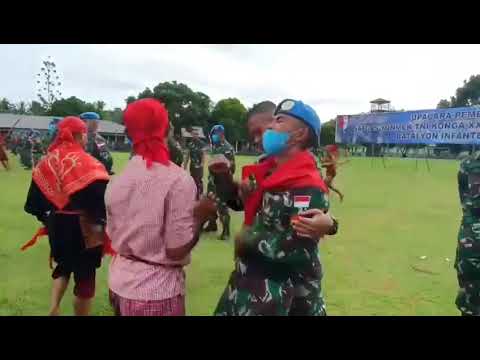 Menegangkan !!!!! Pelepasan Satgas Unifil Yonif 731/Kabaresi