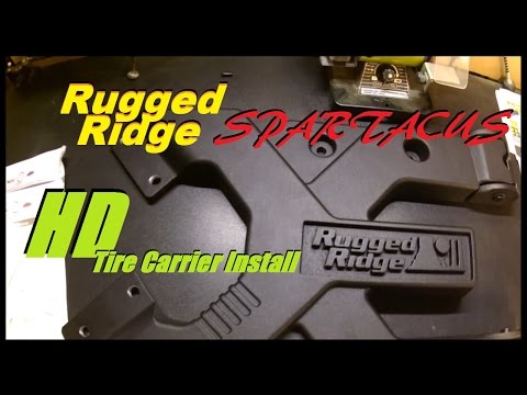 Rugged Ridge Spartacus HD Tire Carrier Install. Project Dirty Willy Ep.07
