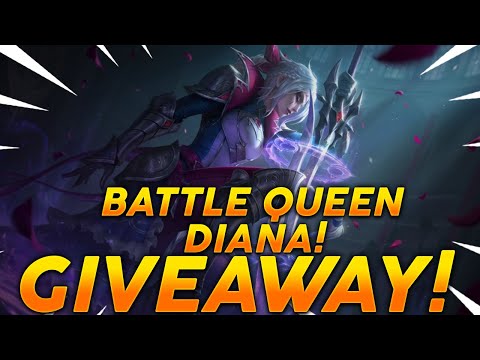 NEW DIANA SKIN! BATLLE QUEEN DIANA GIVEAWAY - FULL GAMEPLAY!