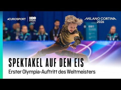 Ilia Malinin macht einen Backflip und kritische Fehler I Olympia 2026 I Eiskunstlauf Teamevent