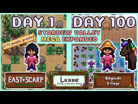 I played 100 days of Stardew Valley MEGA Expanded - FULL FIRST YEAR