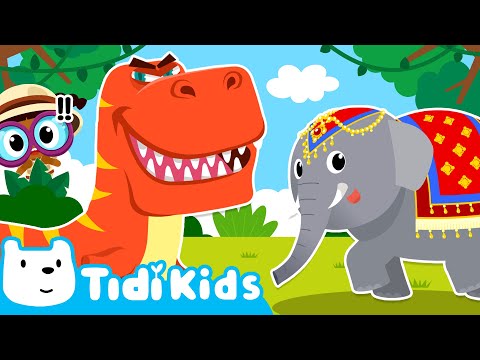 Dinosaurs & Elephants Songs Compilation | Giant Animals | Nursery Rhymes & Kids Songs