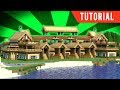 MINECRAFT - How To Build A Large Wooden Mansion - Tutorial