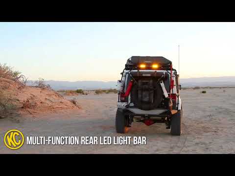 KC HiLiTES 28" Multi-Function Rear LED Light Bar on Jeep Wrangler JK
