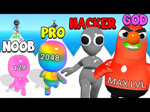 LOOK AT THIS WEIRDO! 😜 ALL LEVEL in Man Runner 2048 (FULL GAME)