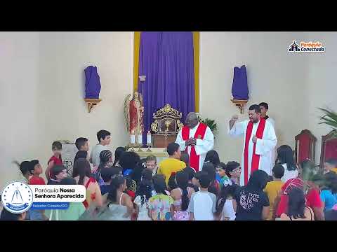 Santa Missa Dominical - Domingo de Ramos da Paixão do Senhor (29/03/2026), às 11h.