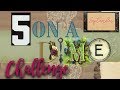 TUTORIAL Five On A Dime Challenge September 2019 Fun And Easy Tag Sets For Journals