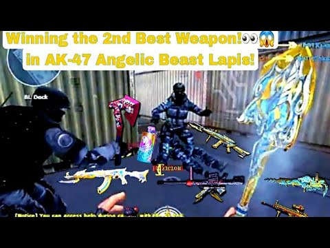 Getting the 2nd Best Weapon in My AK-47 Angelic Beast Lapis Spinning and Winning Part 4! | CrossFire