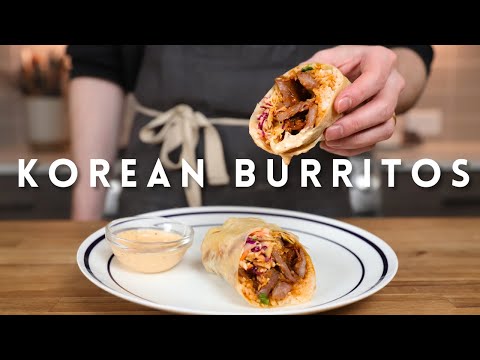 How To Make Spicy Pork Korean Burritos