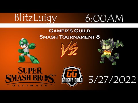 Gamer's Guild Smash Monthly 8 - Losers Finals - BlitzLuigy (Mega Man) vs 6:00AM (Incineroar)